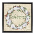 thumbnail image 1 of Stupell Industries Rustic Lodge Shells & Holly Wreath Black Floating Frame Canvas Art, 18 x 18, by Paul Brent, 1 of 8