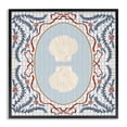 thumbnail image 1 of Stupell Industries French Country Shells Portrait on Gingham Black Framed Giclee Art, 12 x 12, by Vero Illustrates, 1 of 8