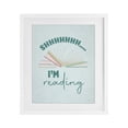 thumbnail image 1 of Stupell Industries Contemporary Shhh I'm Reading White Framed Print Under Glass, 17 x 21, by Seven Trees Design, 1 of 8