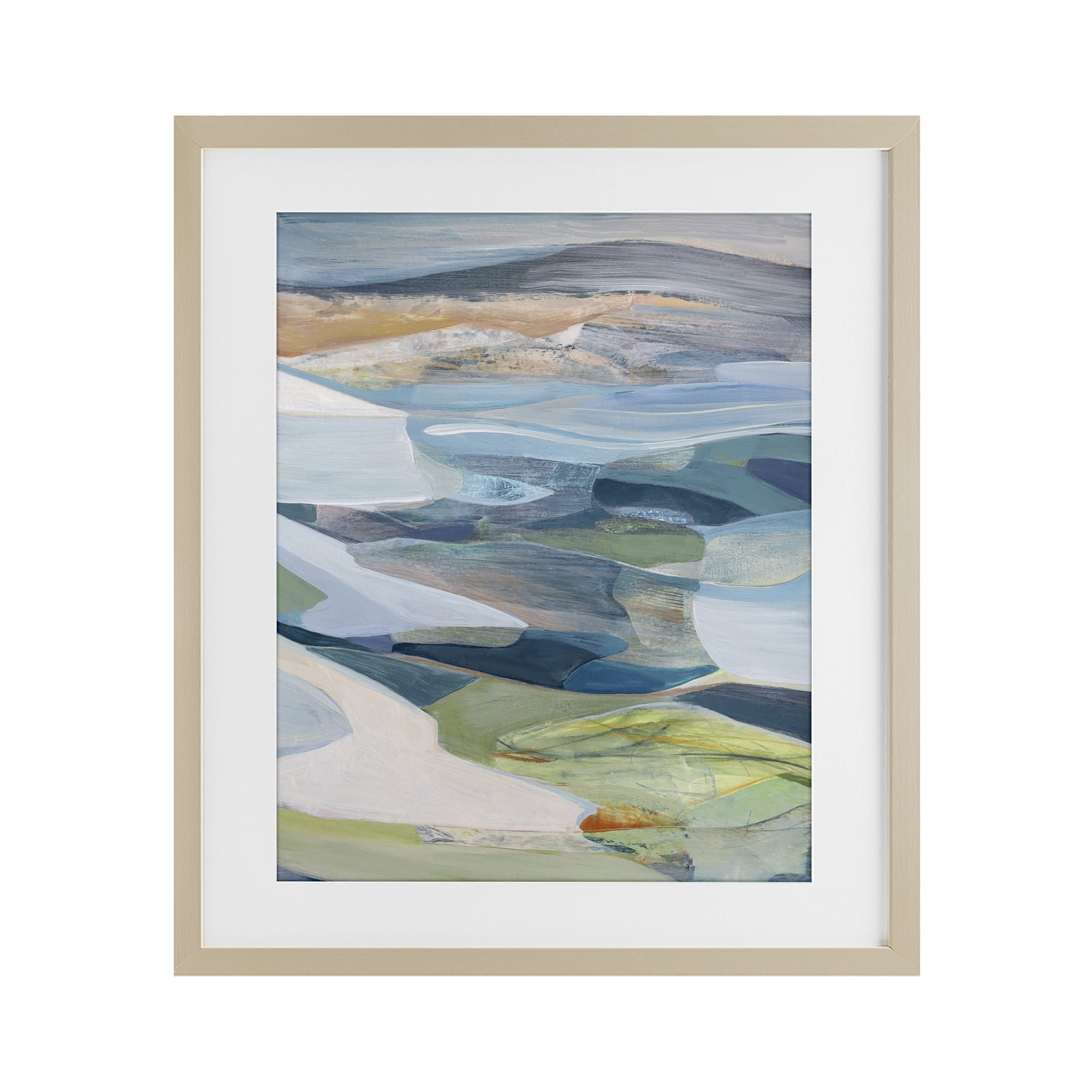 Stupell Industries Shifting Horizons Distortion Birch Framed Print Under Glass, design by Farren Lee