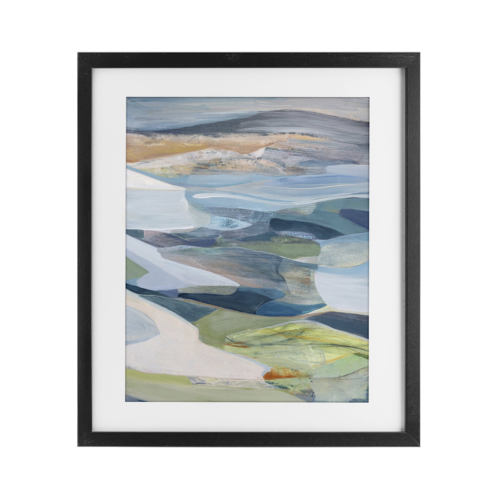 Stupell Industries Shifting Horizons Distortion Black Framed Print Under Glass, design by Farren Lee