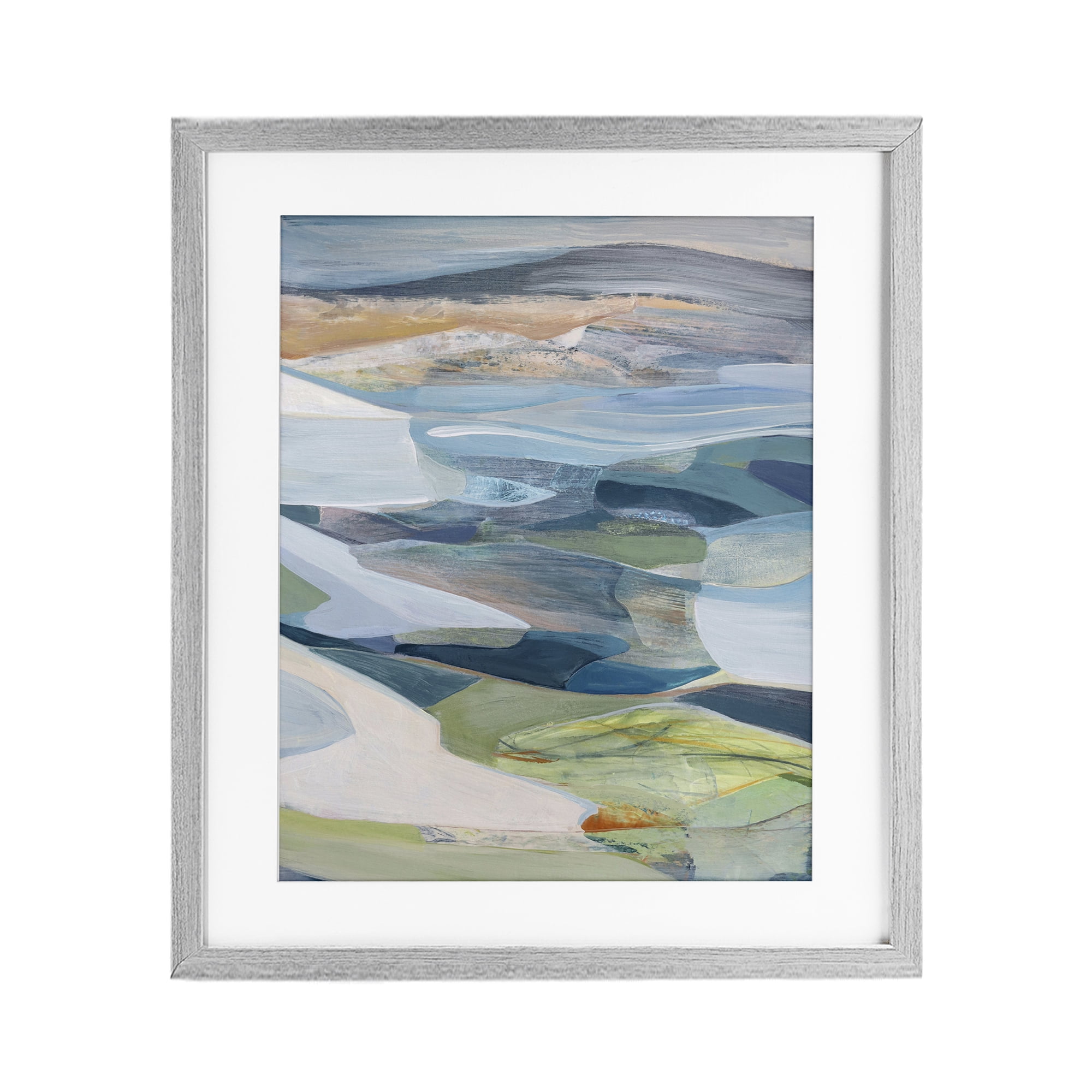 Stupell Industries Shifting Horizons Distortion Gray Framed Print Under Glass, design by Farren Lee