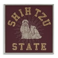 thumbnail image 1 of Stupell Industries Shih Tzu State Varsity Novelty & Humor Painting Gray Framed Art Print Wall Art, 17 x 17, 1 of 2