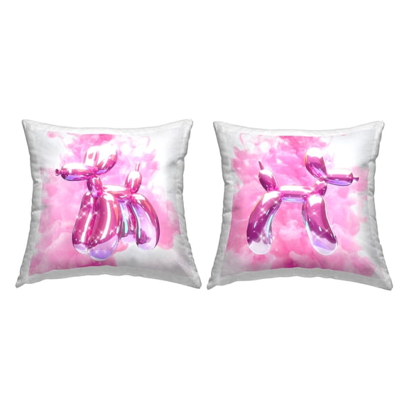 Stupell Industries Shimmering Balloon Animals Decorative Printed Throw Pillow Design by Ziwei Li.