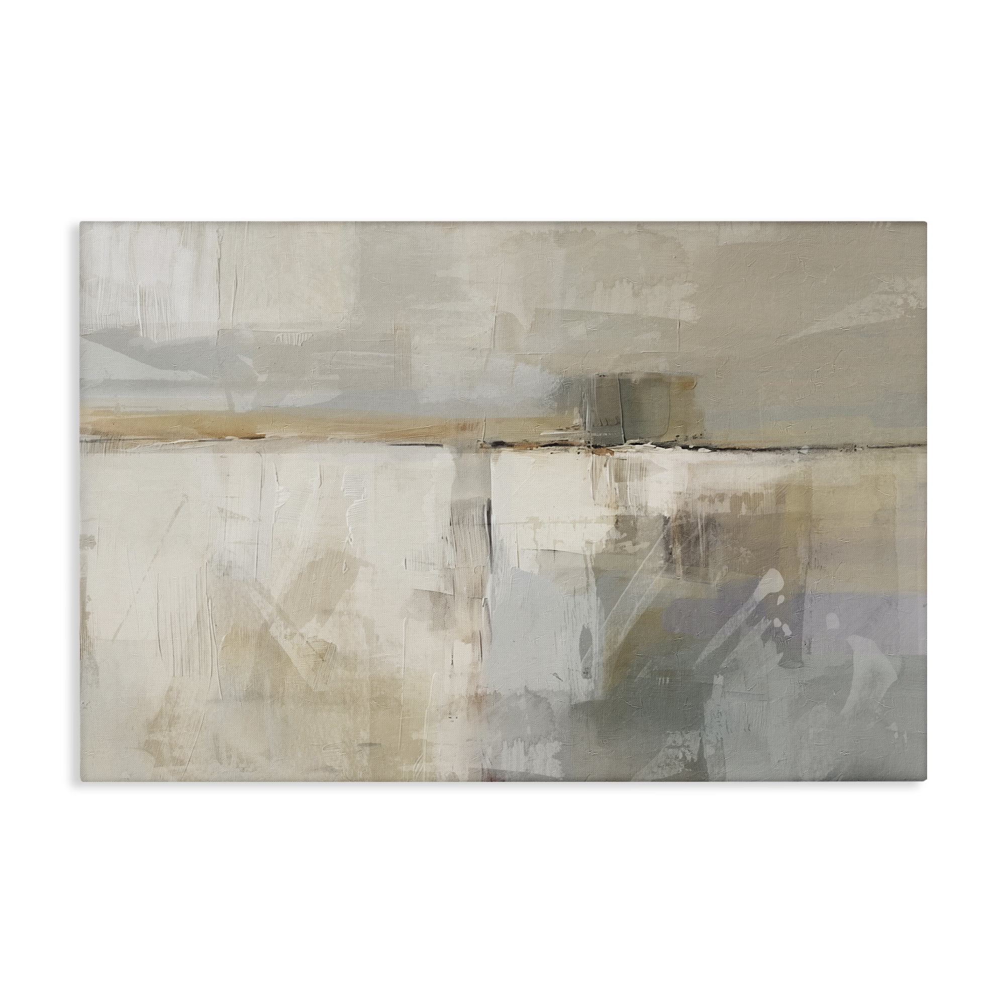 Stupell Industries Shimmering Meadow Abstract Abstract Painting Wrapped Canvas Art Print Wall Art, 24 x 16