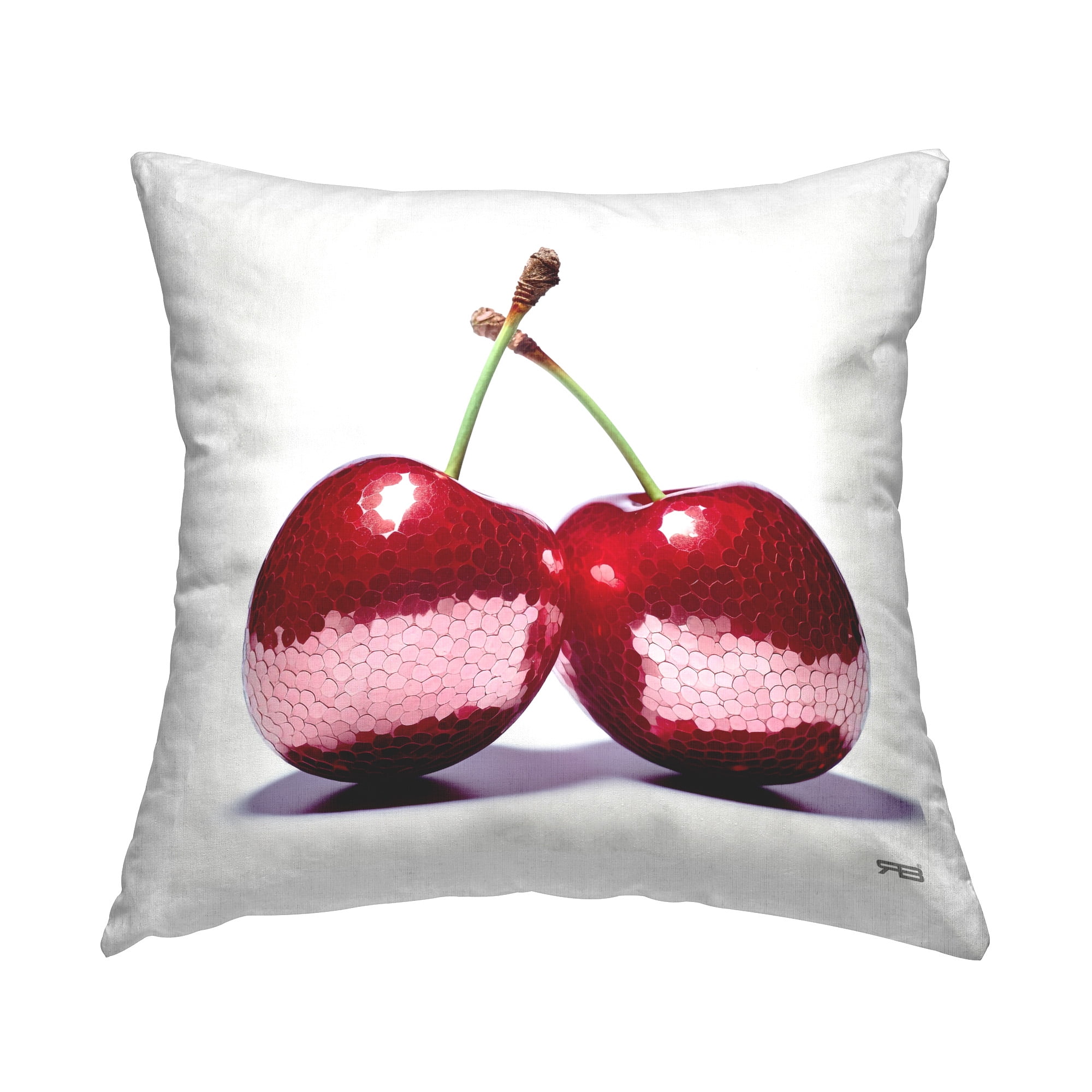 Stupell Industries Shining Cherry Fruits Decorative Printed Throw Pillow Design by RB