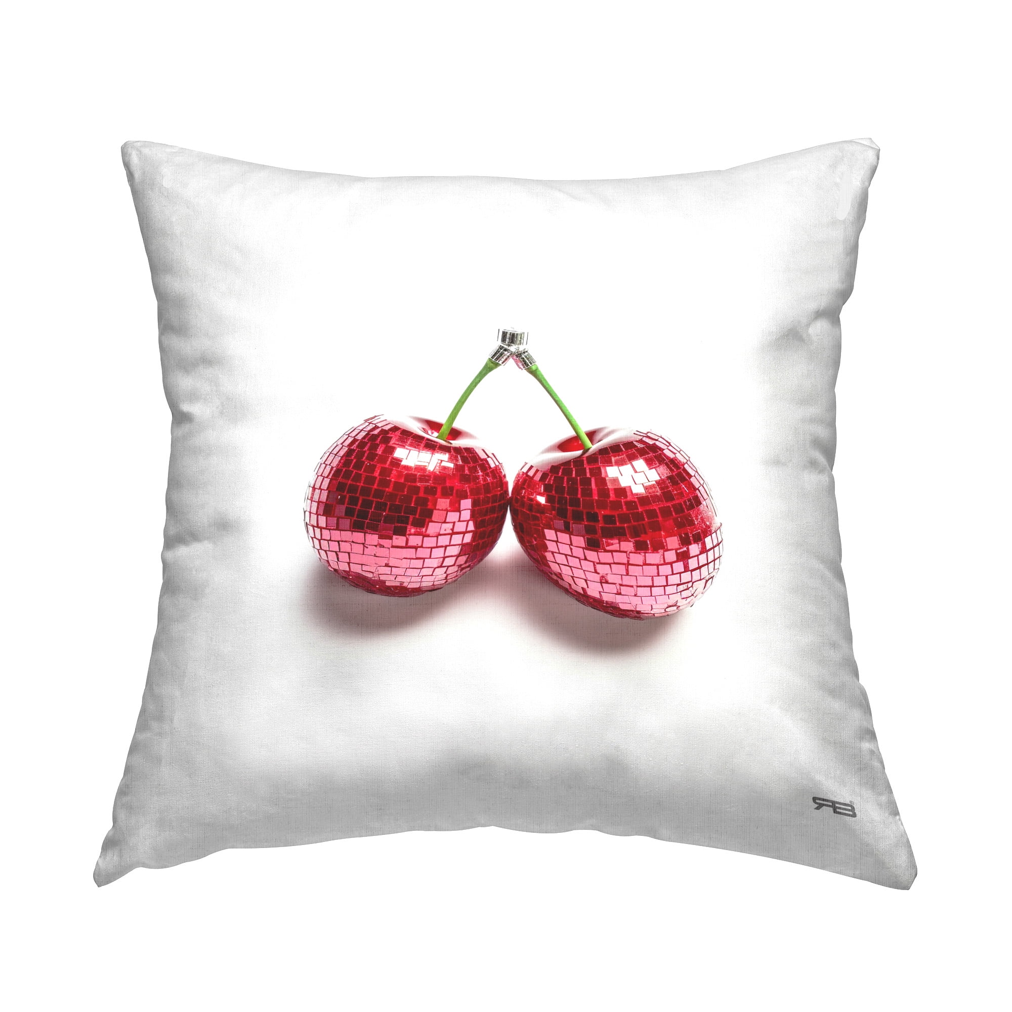Stupell Industries Shining Glam Cherries Decorative Printed Throw Pillow Design by RB