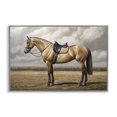 thumbnail image 1 of Stupell Industries Rustic Lodge Shiny Mare Saddled Up Gray Framed Giclee Art, 24 x 16, by Petals Prints Design, 1 of 8
