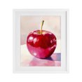 thumbnail image 1 of Stupell Industries Contemporary Shiny Red Apple Reflection White Framed Print Under Glass, 17 x 21, by The Prints Vibe, 1 of 8