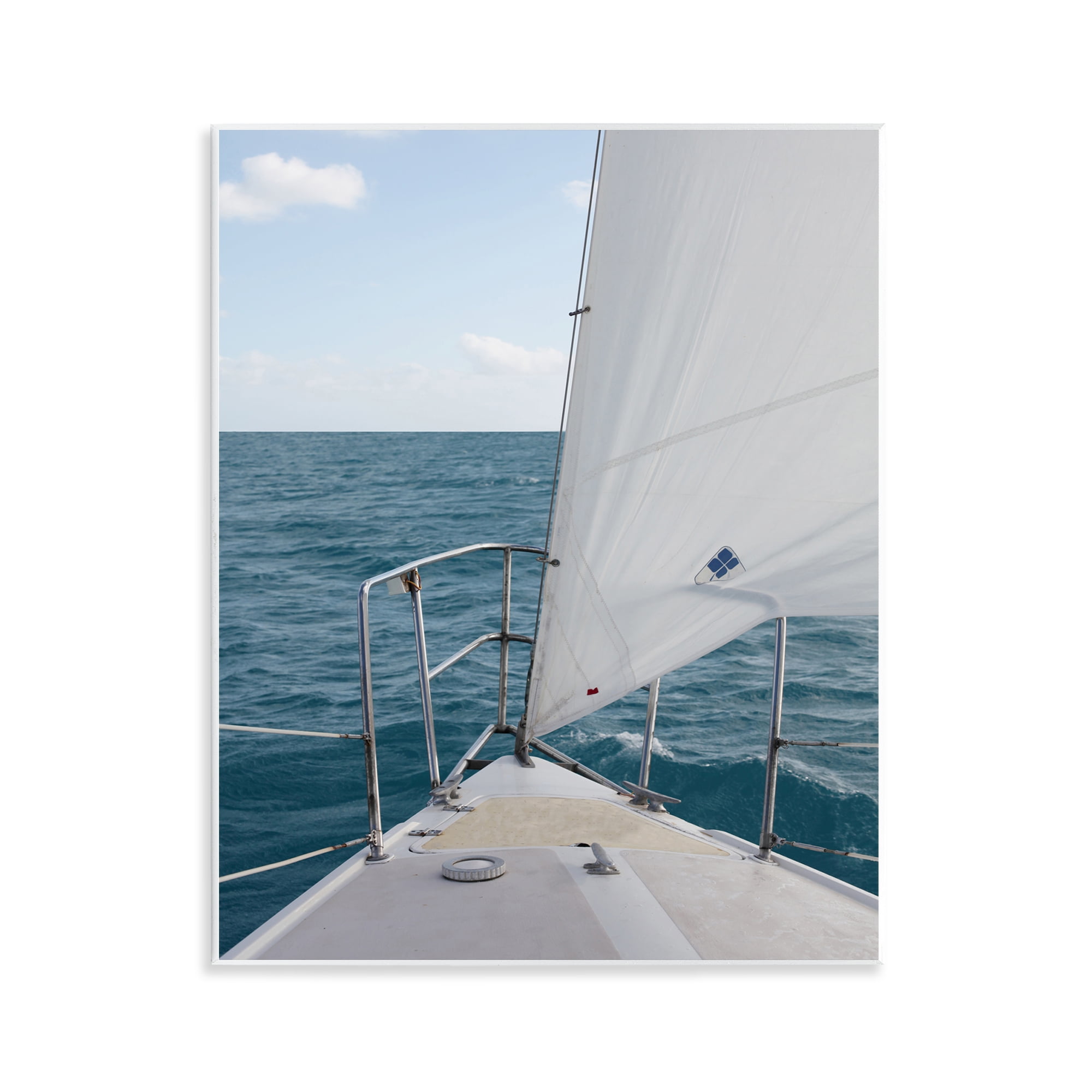 Stupell Industries Ship Bow View Nautical & Beach Photography Unframed Art Print Wall Art, 11 x 14