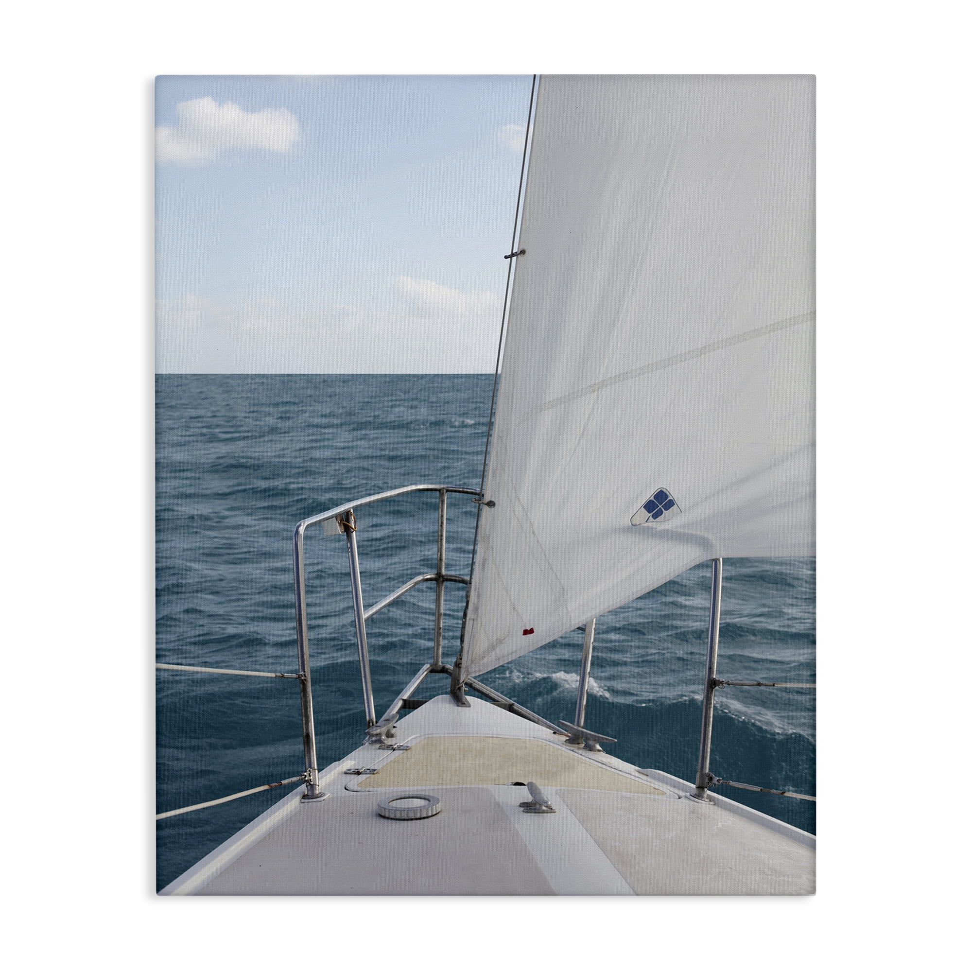 Stupell Industries Ship Bow View Nautical & Beach Photography Wrapped Canvas Art Print Wall Art, 16 x 20