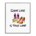thumbnail image 1 of Stupell Industries Eclectic Shoe Love True Love Phrase Gray Framed Giclee Art, 11 x 14, by Regina Moore, 1 of 7