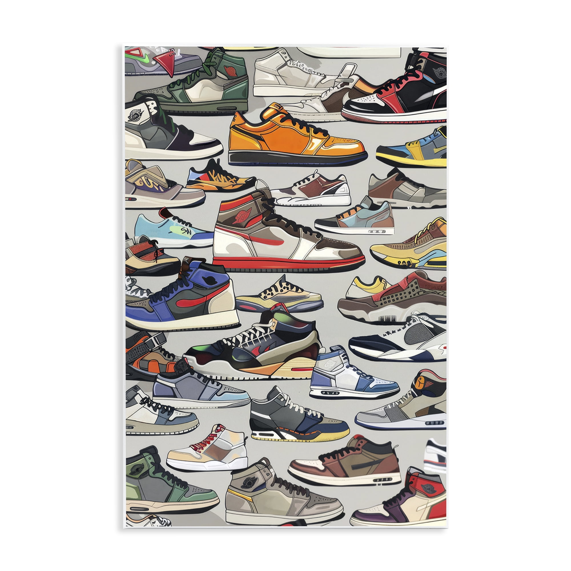 Stupell Industries Shoe Time Urban Styles Wall Plaque Art, design by Ray Powers