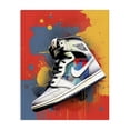 thumbnail image 1 of Stupell Industries Contemporary Shoe With Colorblock Background Canvas Art, 30 x 40, by Creative Studio, 1 of 8