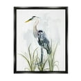 thumbnail image 1 of Stupell Industries Shore Bird Looking Left Animals & Insects Painting Black Floater Framed Canvas Art Print Wall Art, 25 x 31, 1 of 10
