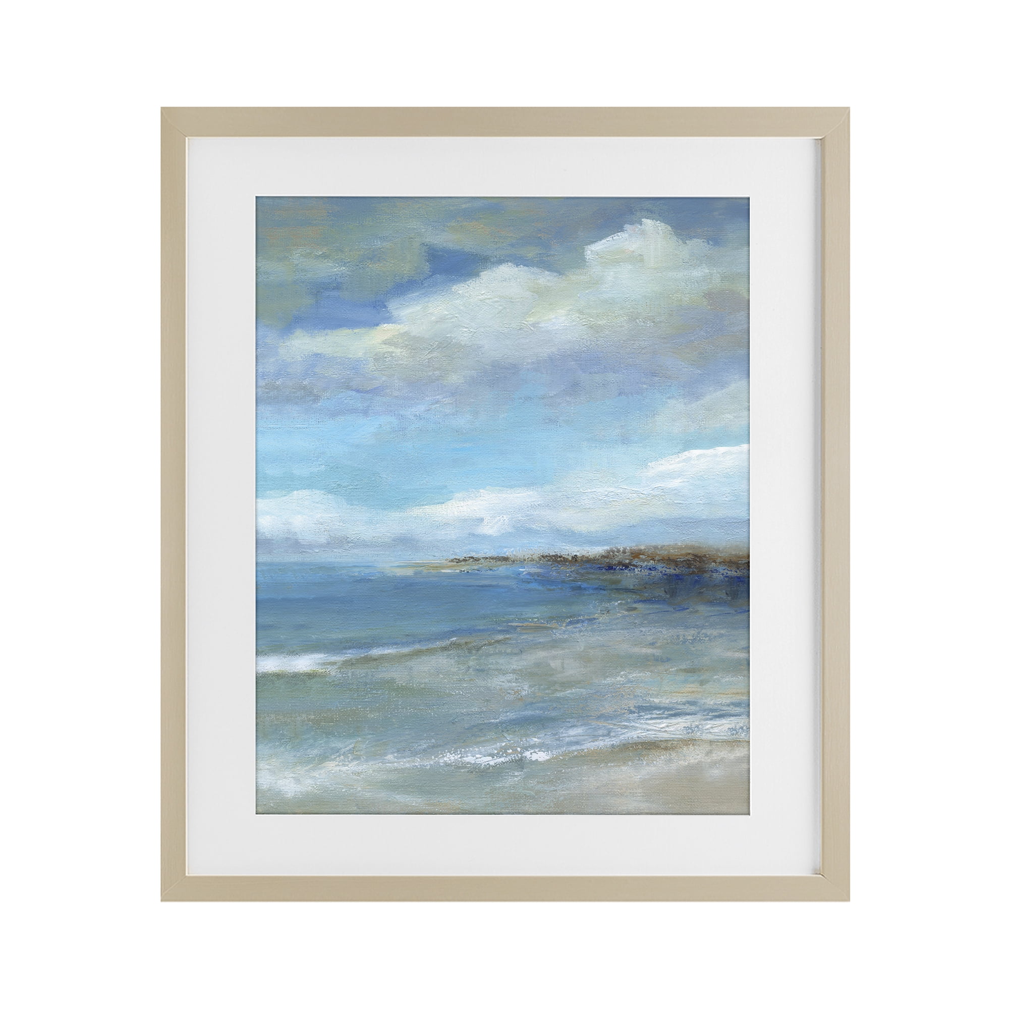 Stupell Industries Shore's Calm Breeze Birch Framed Print Under Glass, design by Carol Robinson