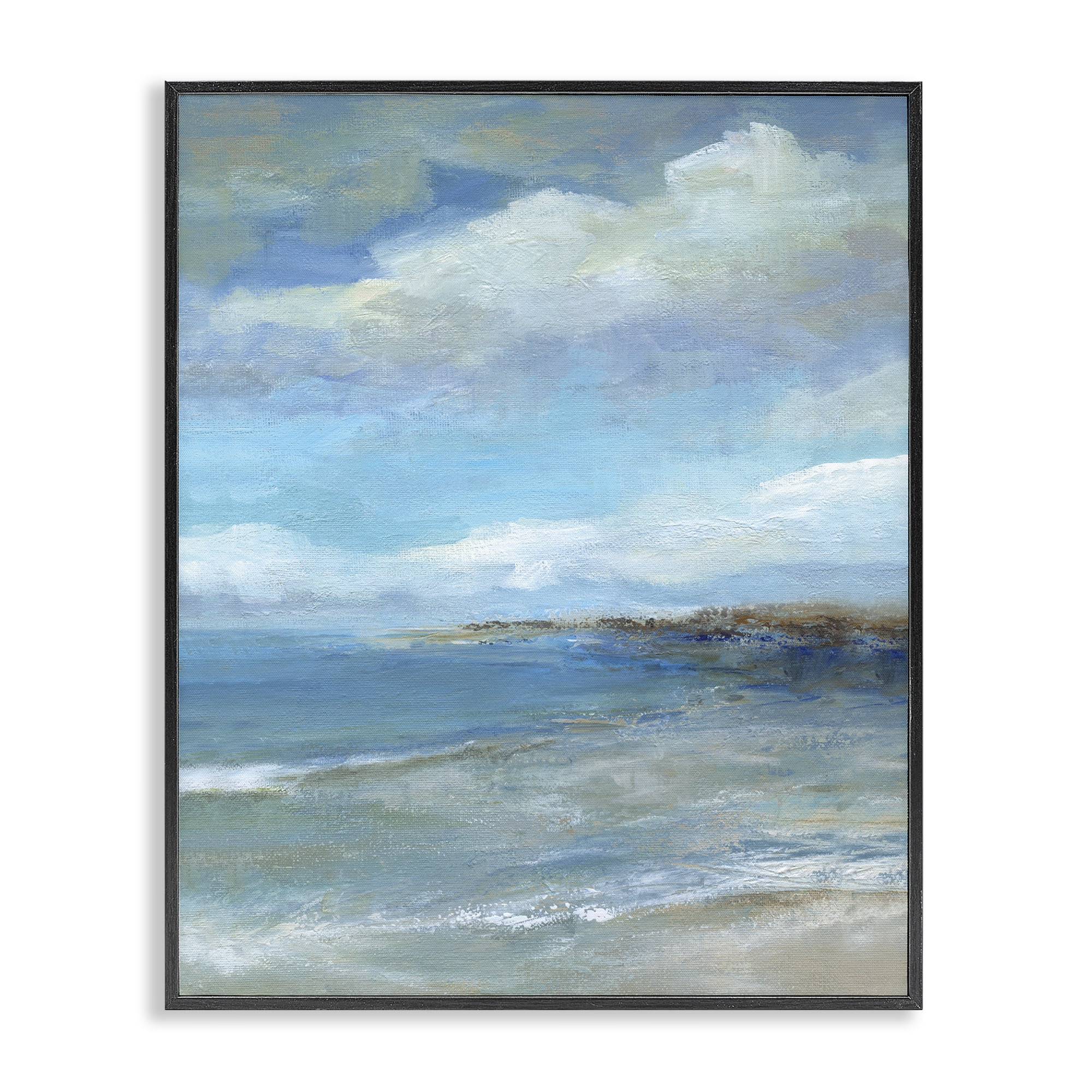 Stupell Industries Shore's Calm Breeze Black Framed Giclee Art, design by Carol Robinson