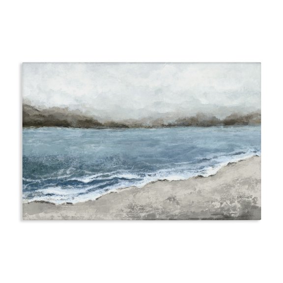 Stupell Industries Contemporary Shoreline Serenity Beach Canvas Art, 24 x 16, by Hannah Dawson