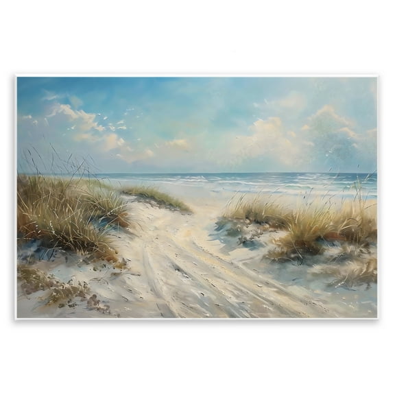 Stupell Industries Shoreline Serenity Beach Wall Plaque Art design by LSR Creative Studio, 10 x 15