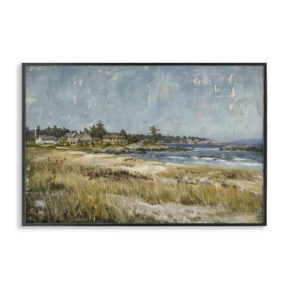 Stupell Industries Shoreline Splendor View Black Framed Giclee Art design by LSR Creative Studio, 12 x 18