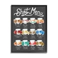 thumbnail image 1 of Stupell Industries Shot Menu Drink Recipes Fun Watercolor Styling Food & Beverage Painting Black Framed Art Print Wall Art, 16 x 20, 1 of 8