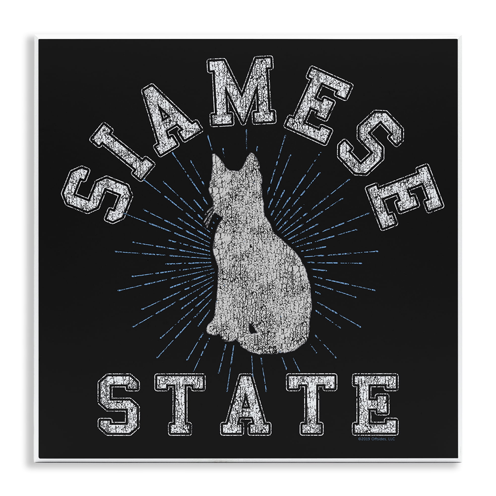Stupell Industries Siamese Cat State Animals Painting Unframed Art Print Wall Art, 12 x 12