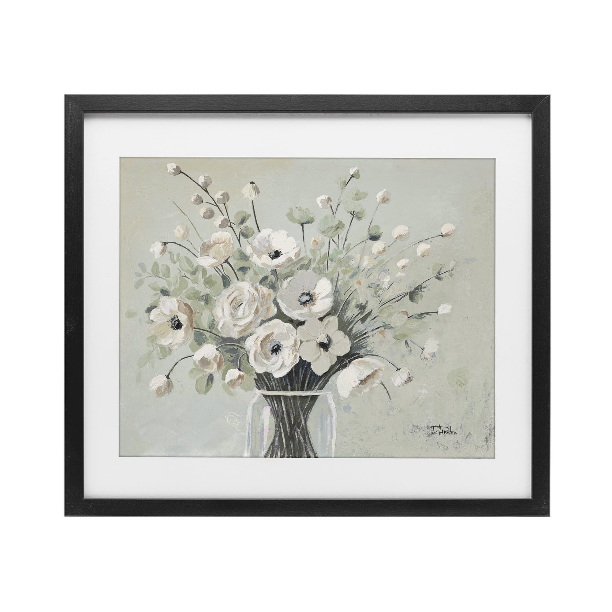 Stupell Industries Siempre Bella Bouquet Black Framed Print Under Glass, design by Patricia Pinto