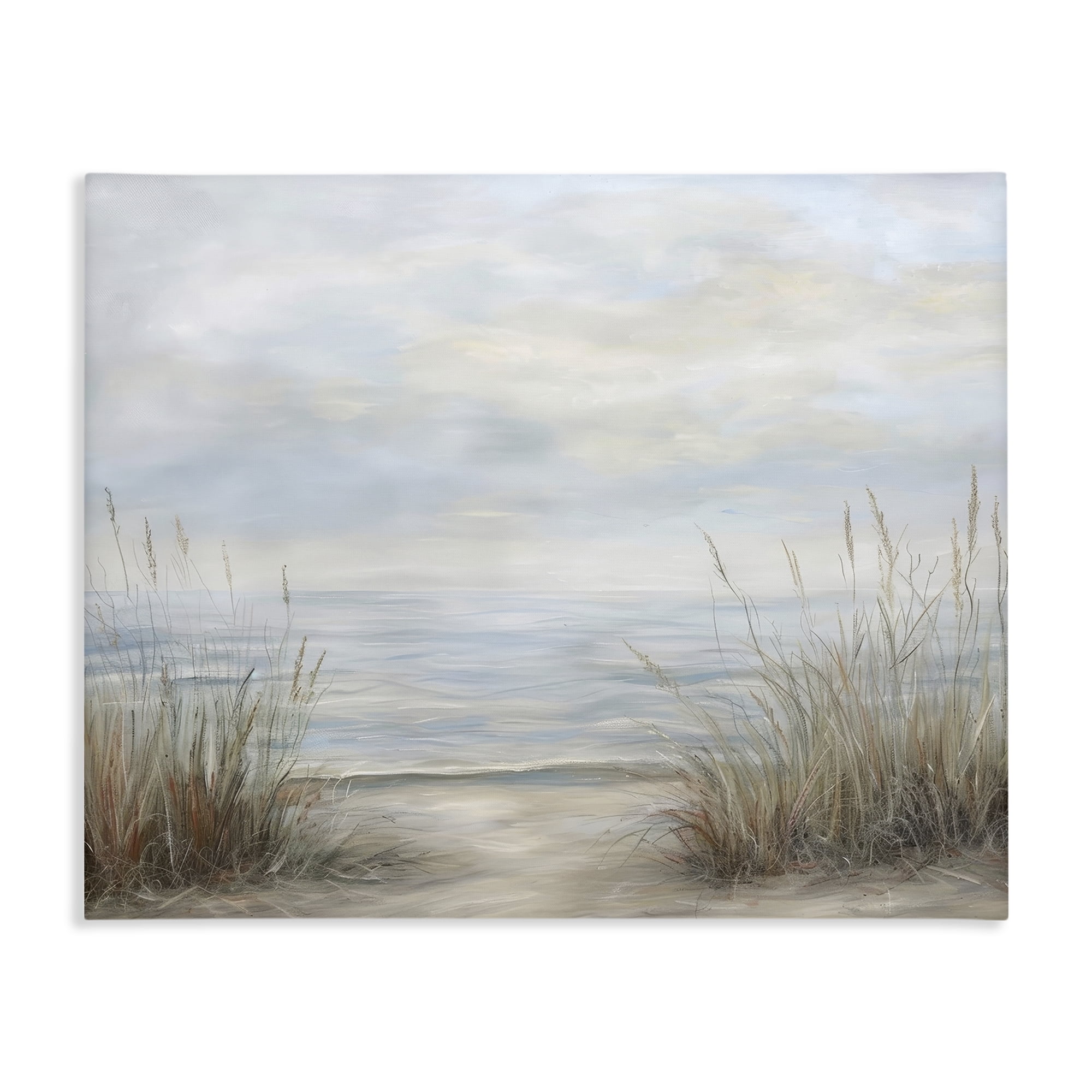 Stupell Industries Silent Beach with Seaside Dunes Canvas Wall Art, design by Petal Prints Design