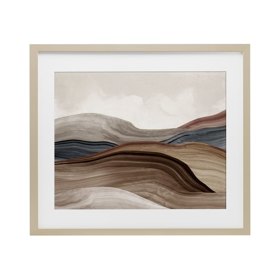 Stupell Industries Silent Grand Canyon Birch Framed Print Under Glass design by Luna Mavis, 13 x 16