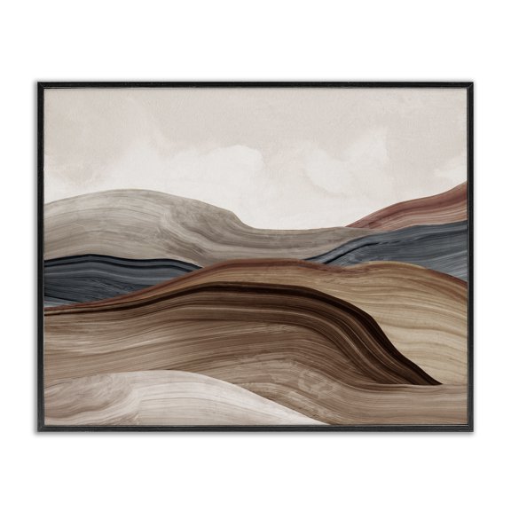 Stupell Industries Silent Grand Canyon Black Framed Giclee Art design by Luna Mavis, 11 x 14