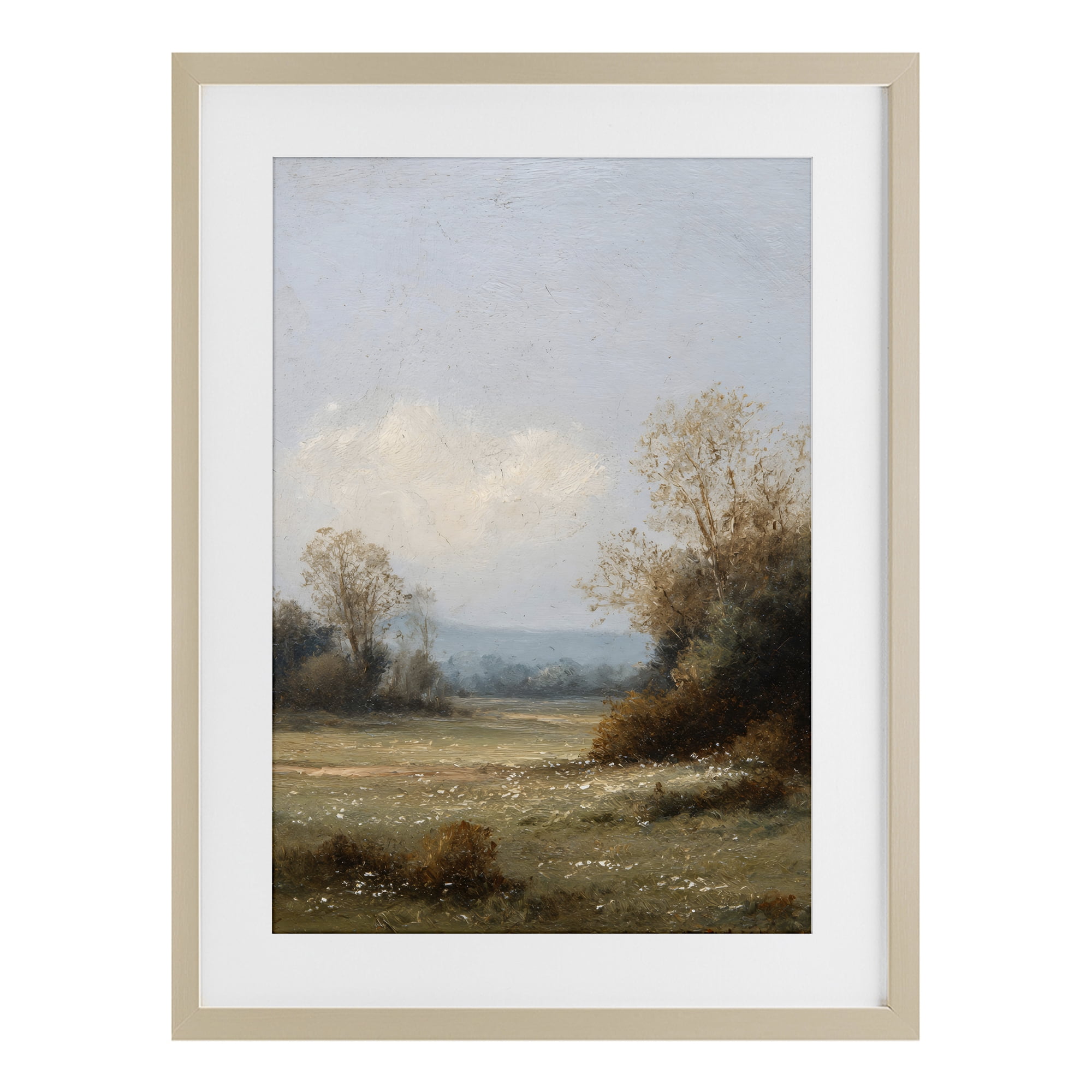 Stupell Industries Silent Little Meadow Birch Framed Print Under Glass, design by Petal Prints Design