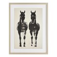 thumbnail image 1 of Stupell Industries Rustic Lodge Silhouetted Horse Couple Birch Framed Print Under Glass, 14 x 20, by Petals Prints Design, 1 of 8