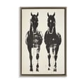 thumbnail image 1 of Stupell Industries Rustic Lodge Silhouetted Horse Couple Brown Floating Frame Canvas Art, 17 x 25, by Petals Prints Design, 1 of 8