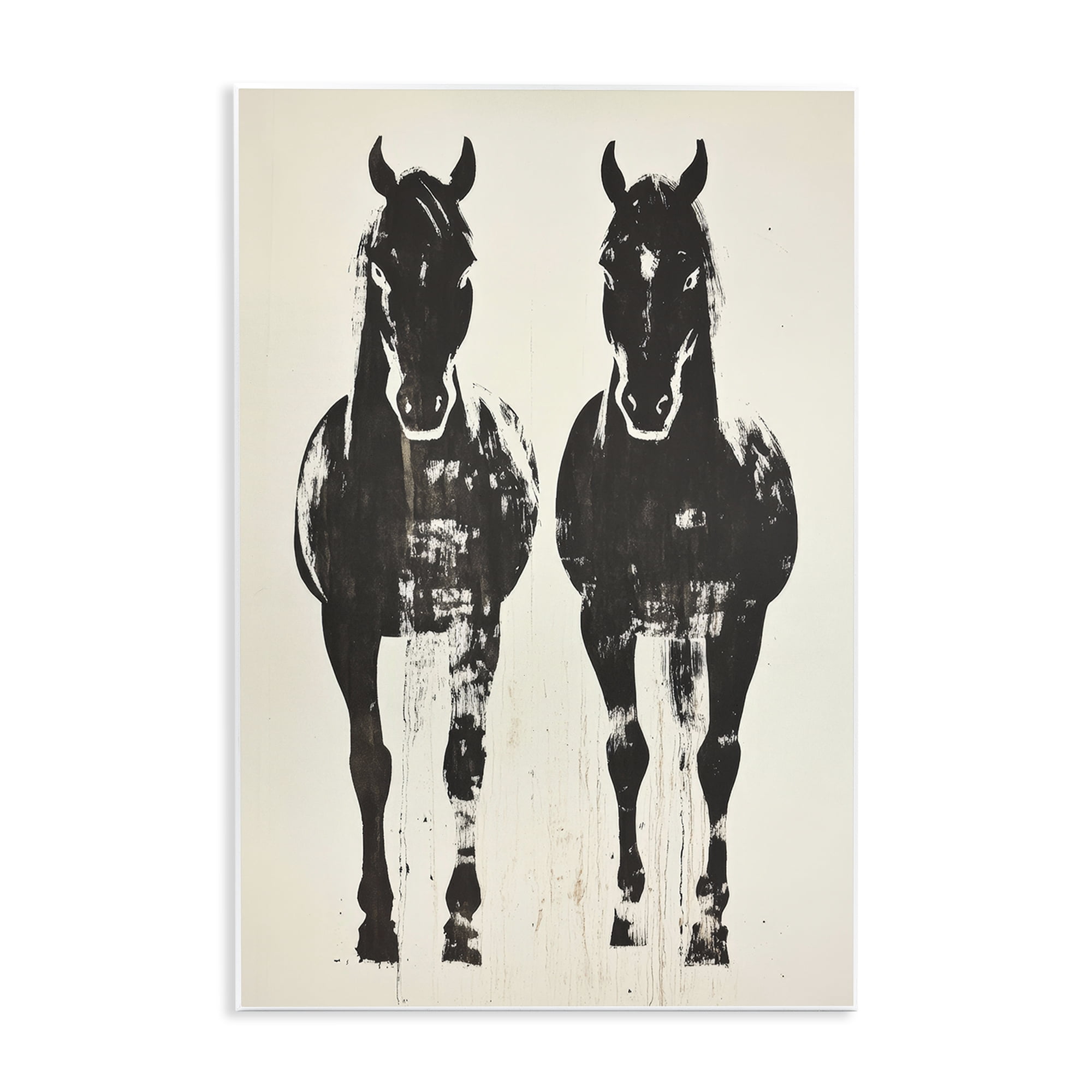 Stupell Industries Silhouetted Horse Couple Wall Plaque Art, design by Petal Prints Design
