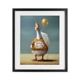 thumbnail image 1 of Stupell Industries Eclectic Silly Goose with Balloon Black Framed Print Under Glass, 13 x 16, by Lucia Heffernan, 1 of 8