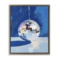 thumbnail image 1 of Stupell Industries Eclectic Silver Dance Disco Ball Brown Floating Frame Canvas Art, 25 x 31, by The Prints Vibe, 1 of 8
