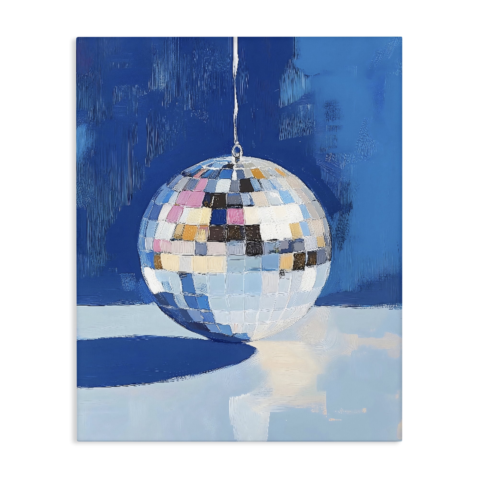 Stupell Industries Silver Dance Disco Ball Canvas Wall Art, design by The Prints Vibe