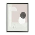 thumbnail image 1 of Stupell Industries Simple Abstract Boho Shapes Beige Pink Circles Framed Wall Art, 16 x 20, Design by Leah Straatsma, 1 of 5
