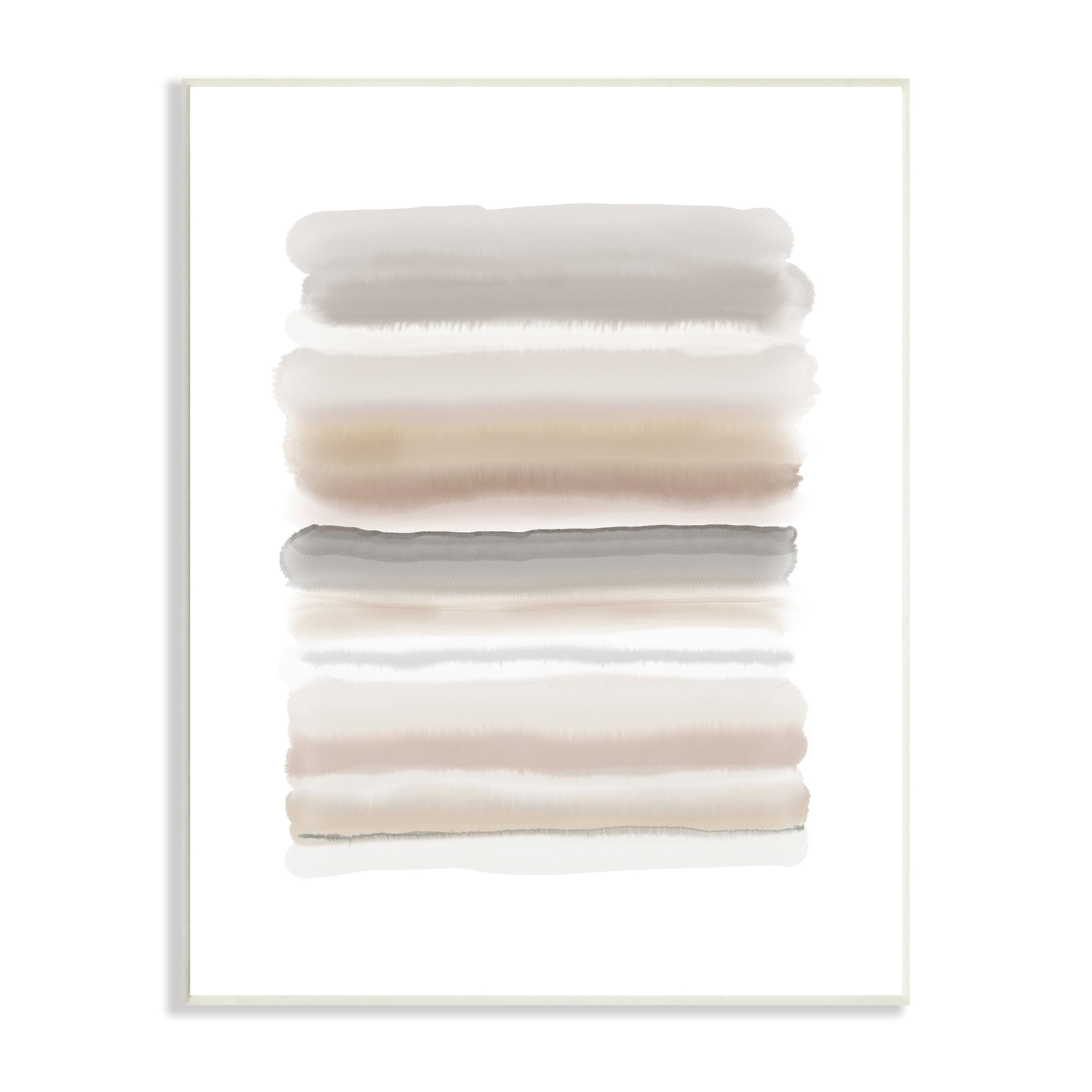 Stupell Industries Simple Abstract Boho Tan and Brown Opaque Watercolor, 10 x 15, Design by Urban Epiphany
