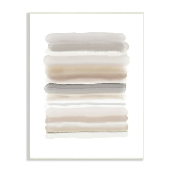 Stupell Industries Simple Abstract Boho Tan and Brown Opaque Watercolor, 10 x 15, Design by Urban Epiphany