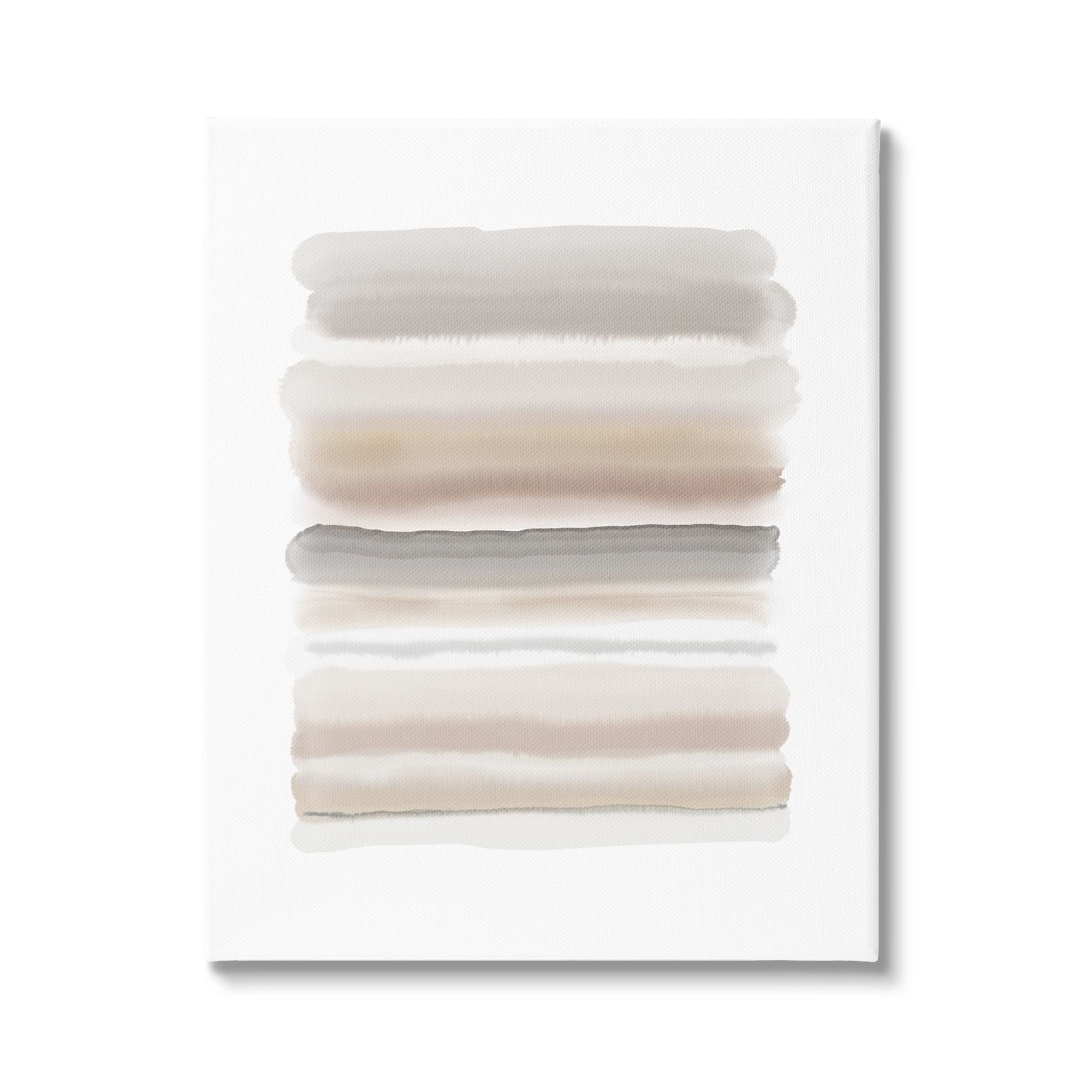 Stupell Industries Simple Abstract Boho Tan and Brown Opaque Watercolor, 16 x 20, Design by Urban Epiphany