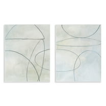 Stupell Industries Simple Abstract Pencil Shapes Abstract Drawing Unframed Art Print Wall Art, 11 x 14, Set of 2