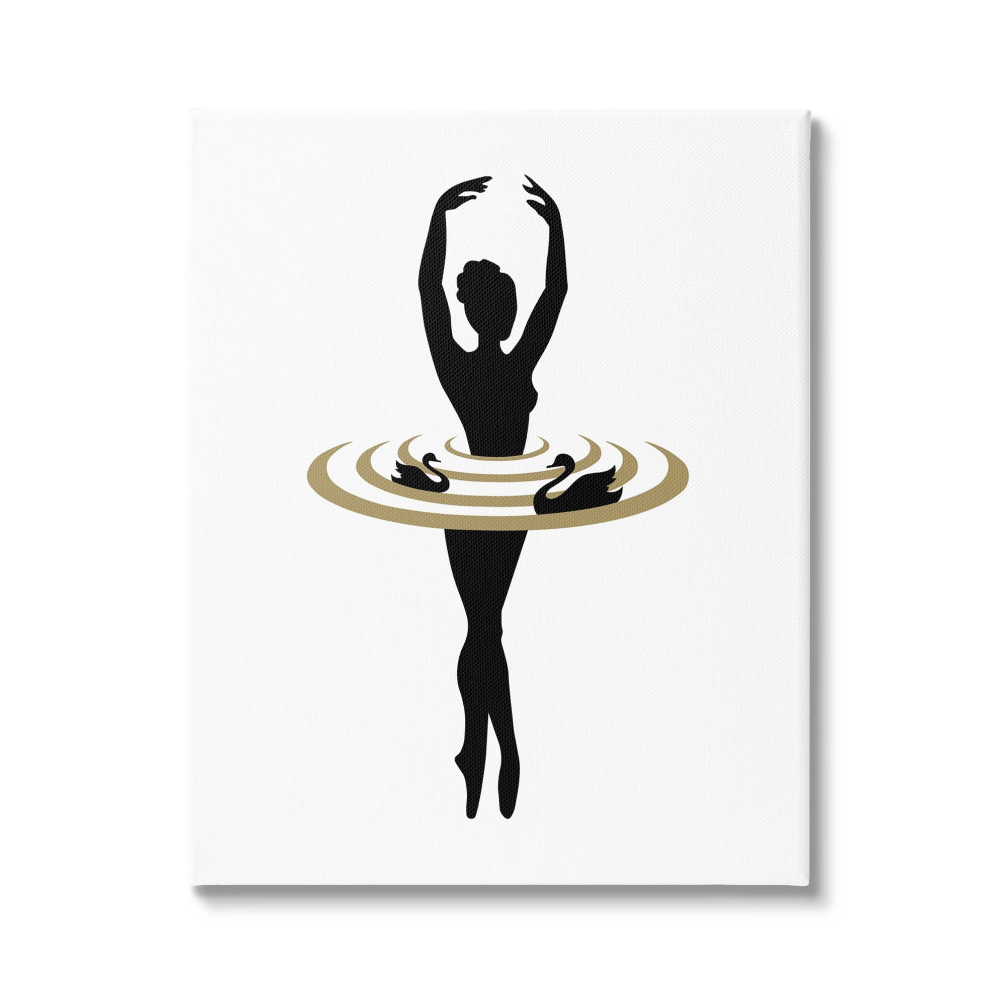 Stupell Industries Simple Ballet Ballerina Swan Dance Silhouette , 24 x 30, Design by Atelier Posters