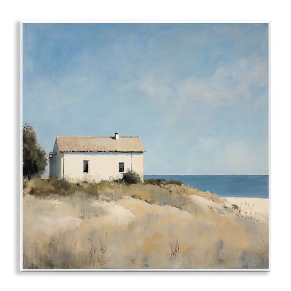 Stupell Industries Simple Beach House on Dunes Wall Plaque Art, design by Creative Studio