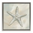 thumbnail image 1 of Stupell Industries Simple Beige Starfish Coastal Painting Gray Floater Framed Canvas Art Print Wall Art, 18 x 18, 1 of 10