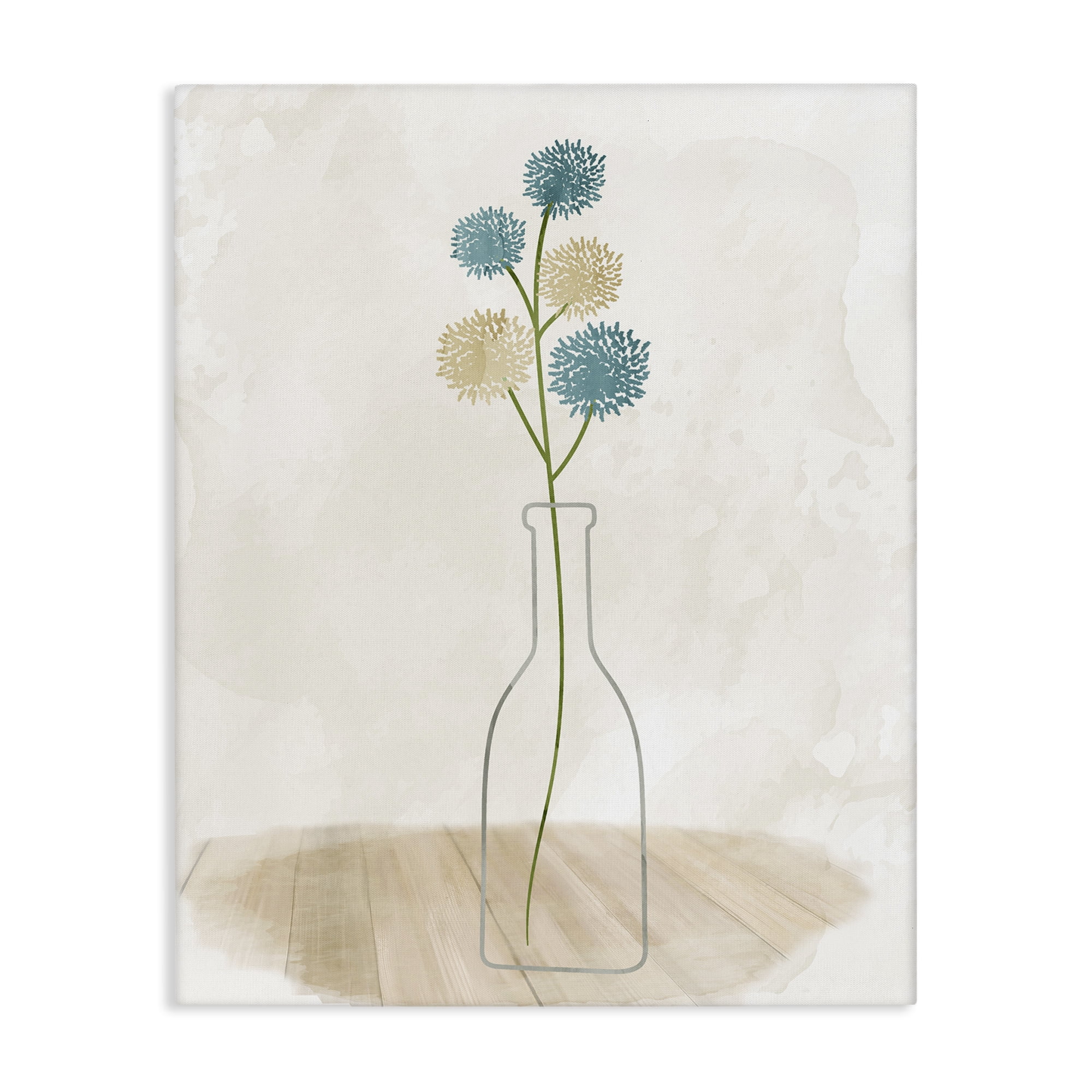 Stupell Industries Simple Bud Vase Botanical & Floral Painting Gallery Wrapped Canvas Art Print Wall Art, 24 x 30
