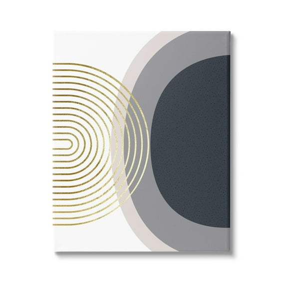 Stupell Industries Simple Cool Modern Abstract Shapes Circles Spirals Motif , 16 x 20, Design by Urban Epiphany