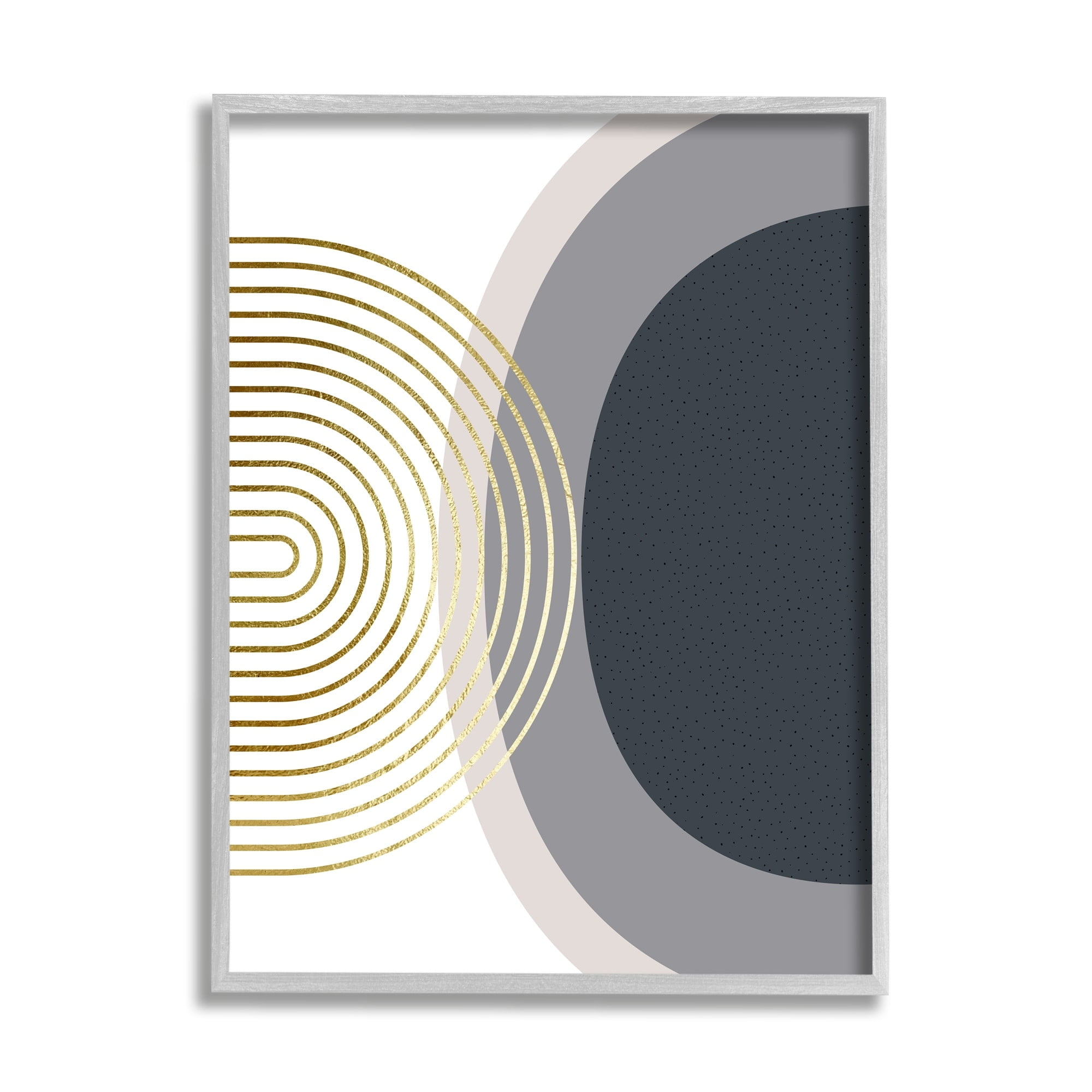 Stupell Industries Simple Cool Modern Abstract Shapes Circles Spirals Motif , 24 x 30, Design by Urban Epiphany