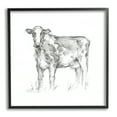 thumbnail image 1 of Stupell Industries Simple Cow Drawing Animals & Insects Drawing Black Framed Art Print Wall Art, 12 x 12, 1 of 9