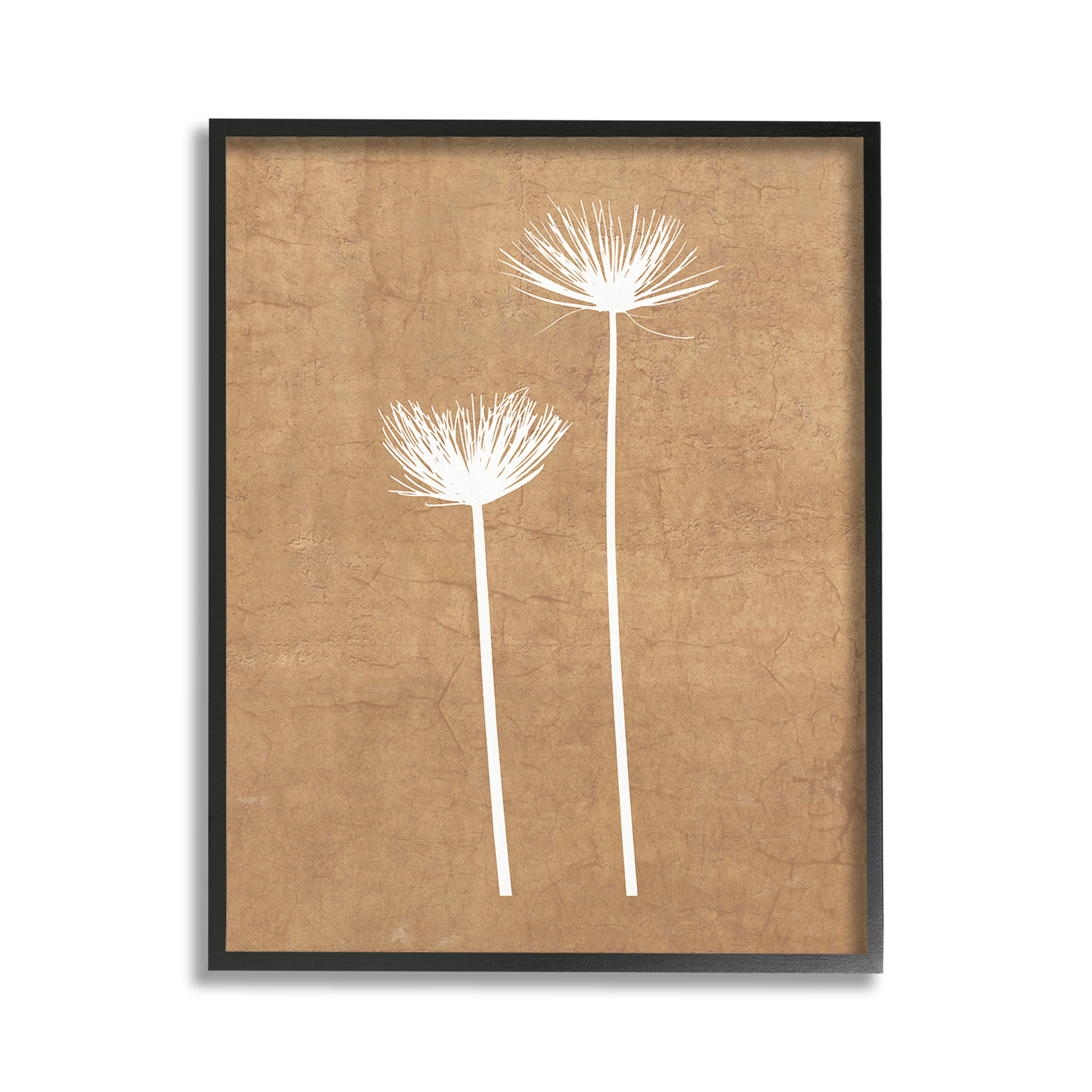 Stupell Industries Simple Dandelion Sprigs Botanical & Floral Painting Black Framed Art Print Wall Art, 11 x 14